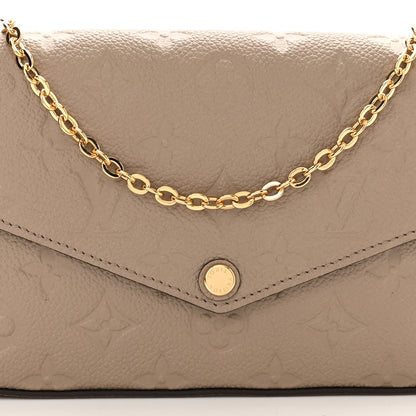 Louis Vuitton Empreinte Pochette Felicie Chain Wallet Tourterelle 8 of 11