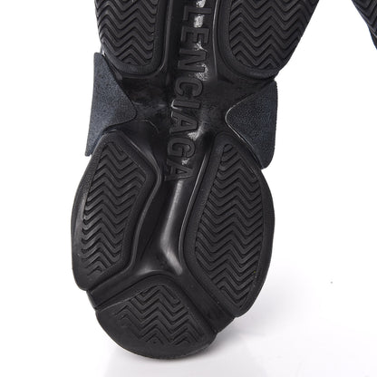 Balenciaga Nylon Suede Womens Triple S 2.0 Sneakers 39 Black 12 of 13