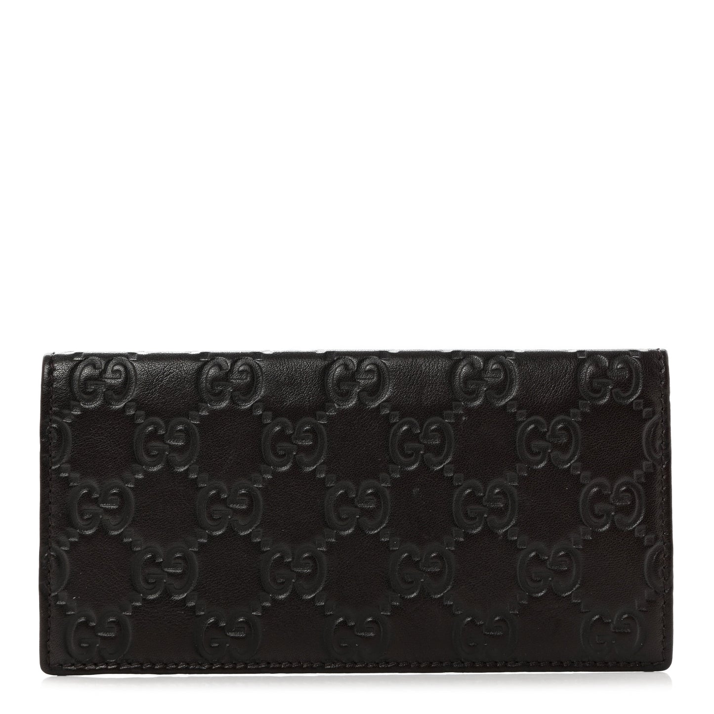 Guccissima Checkbook Cover Brown