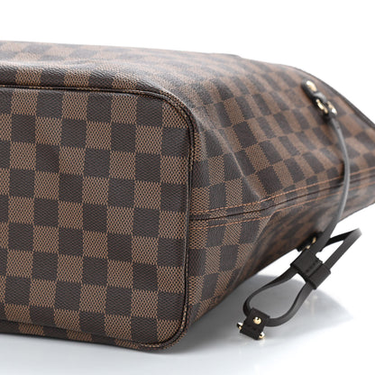 Louis Vuitton Damier Ebene Neo Neverfull MM Rose Ballerine 7 of 8