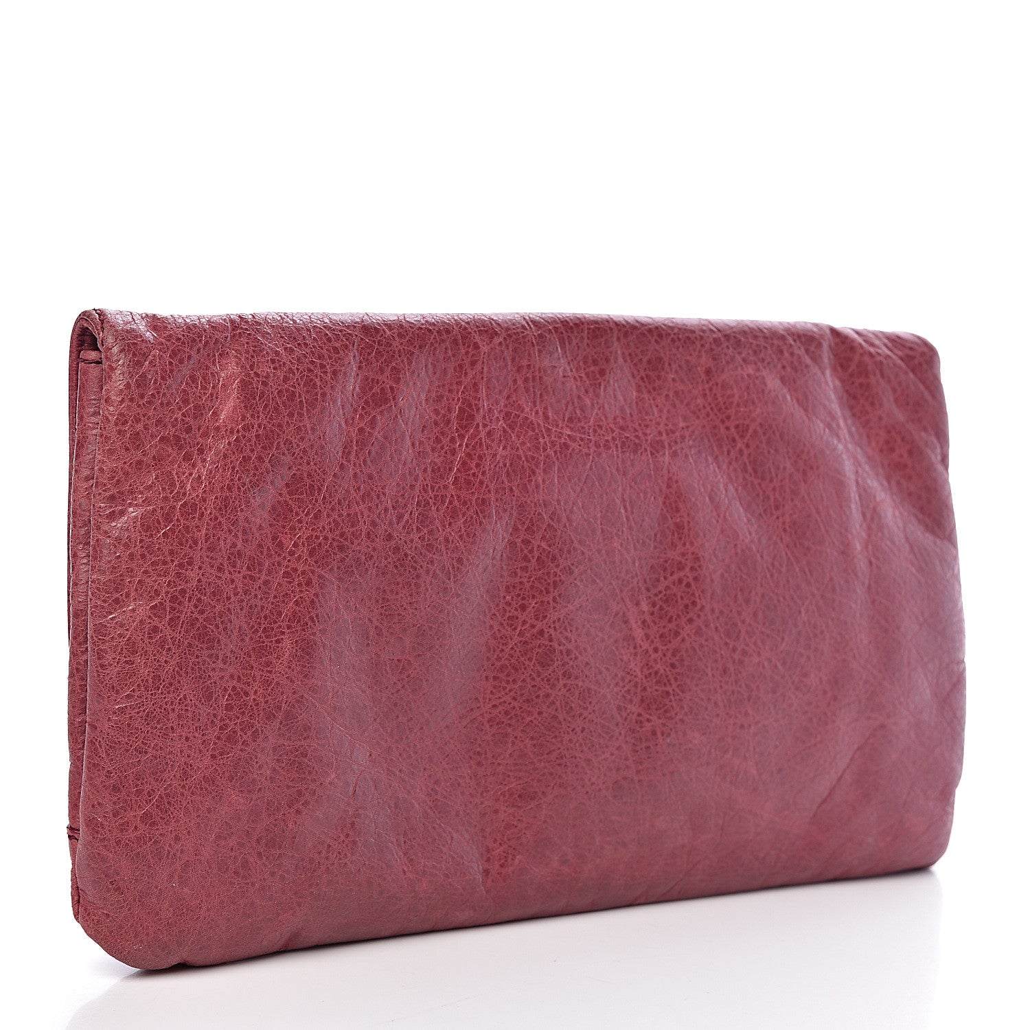 Balenciaga Agneau Giant 12 Silver Hardware Envelope Clutch Cassis 3 of 7