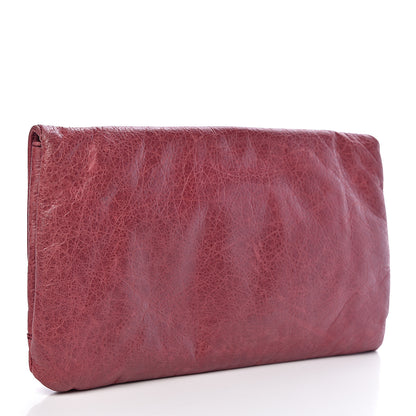 Balenciaga Agneau Giant 12 Silver Hardware Envelope Clutch Cassis 3 of 7