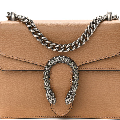 Gucci Dollar Calfskin Crystal Mini Dionysus Shoulder Bag Natural Tan Black Diamond 8 of 11