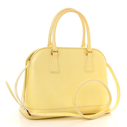 Prada Saffiano Lux Medium Open Promenade Tote Ananas 2 of 16