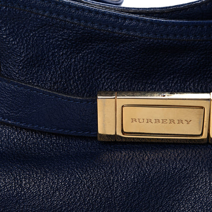 Burberry Grainy Calfskin Wilenmore Hobo Blue 11 of 12