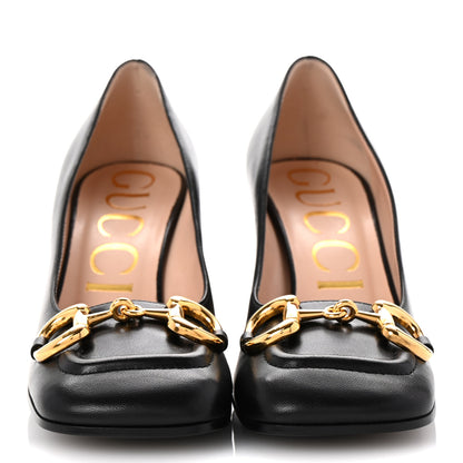 Gucci Malaga Kid Horsebit 75mm Pumps 36 Black 3 of 10