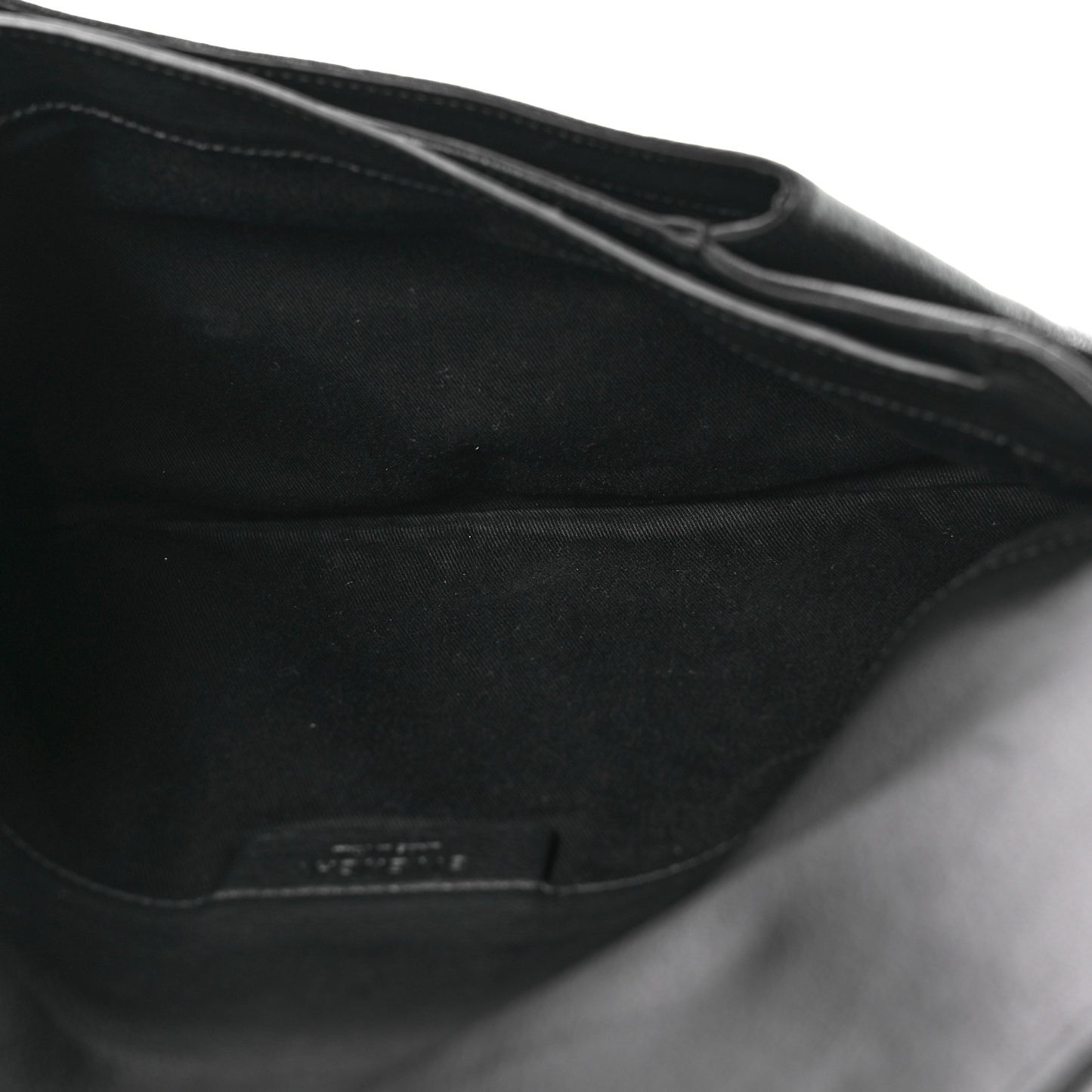 Sugar Goatskin Medium Antigona Envelope Clutch Black Black