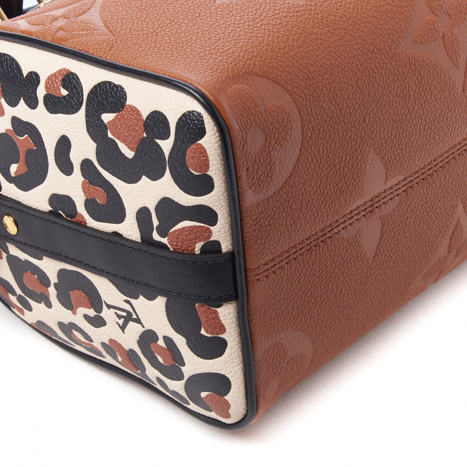 Louis Vuitton Empreinte Monogram Giant Wild At Heart Speedy Bandouliere 25 Caramel 8 of 9