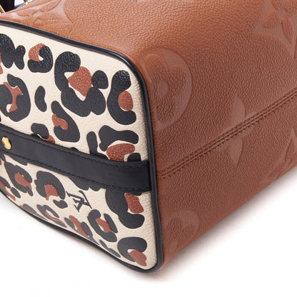 Louis Vuitton Empreinte Monogram Giant Wild At Heart Speedy Bandouliere 25 Caramel 8 of 9