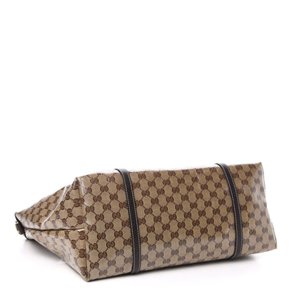 Gucci Crystal Monogram Large Joy Tote Beige Ebony Testa di Moro 4 of 9