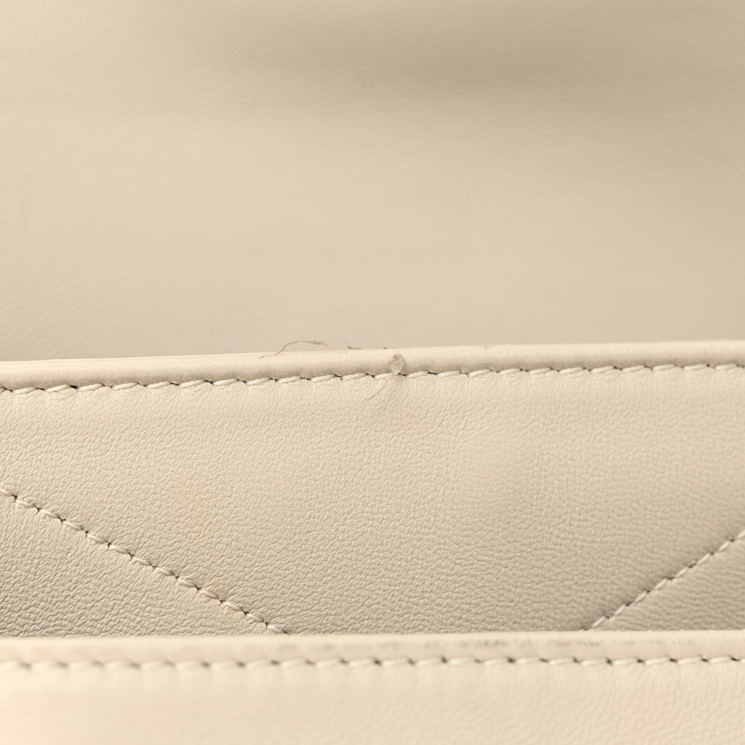 Saint Laurent Lambskin Matelasse Monogram Baby Niki Chain Satchel Ivory 12 of 12