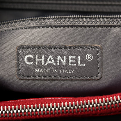 Chanel Caviar Quilted XL Grand Shopping Tote GST Red 6 of 11