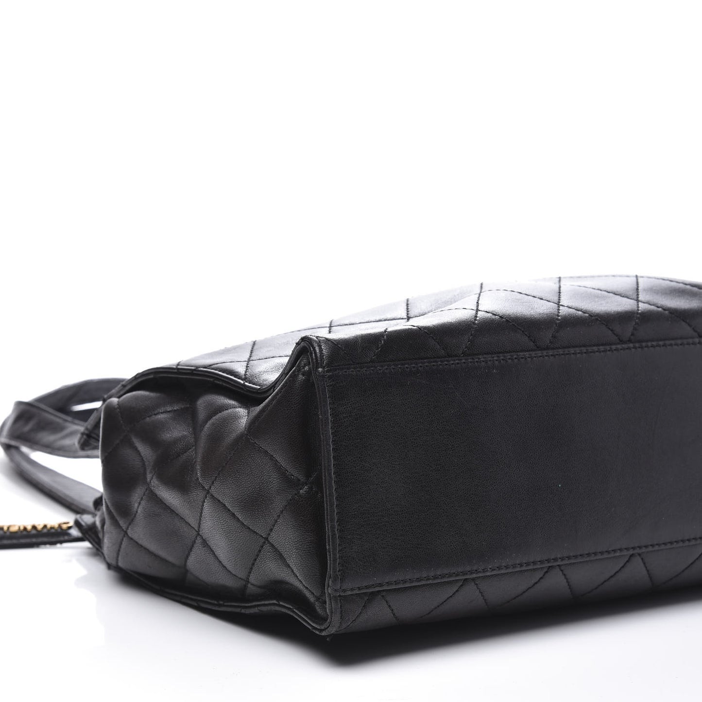 Lambskin Quilted CC Shoulder Bag Black