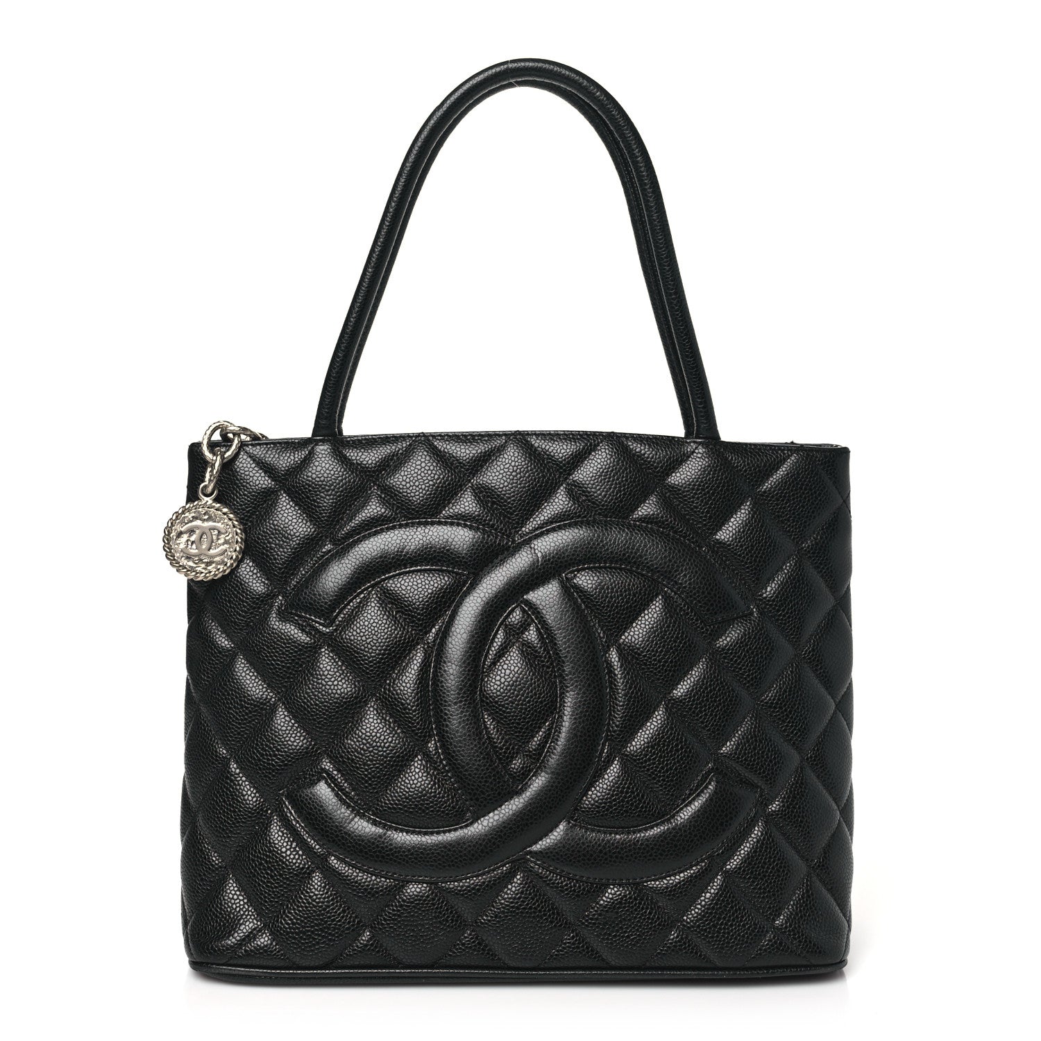 Chanel Caviar Quilted Medallion Tote Black 1 of 10