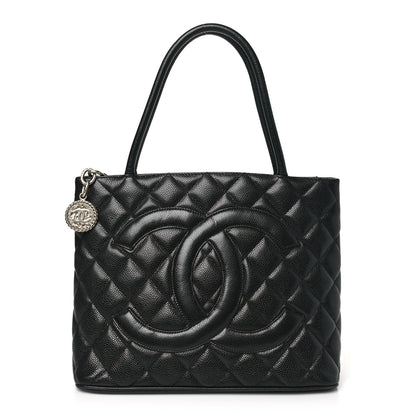 Chanel Caviar Quilted Medallion Tote Black 1 of 10
