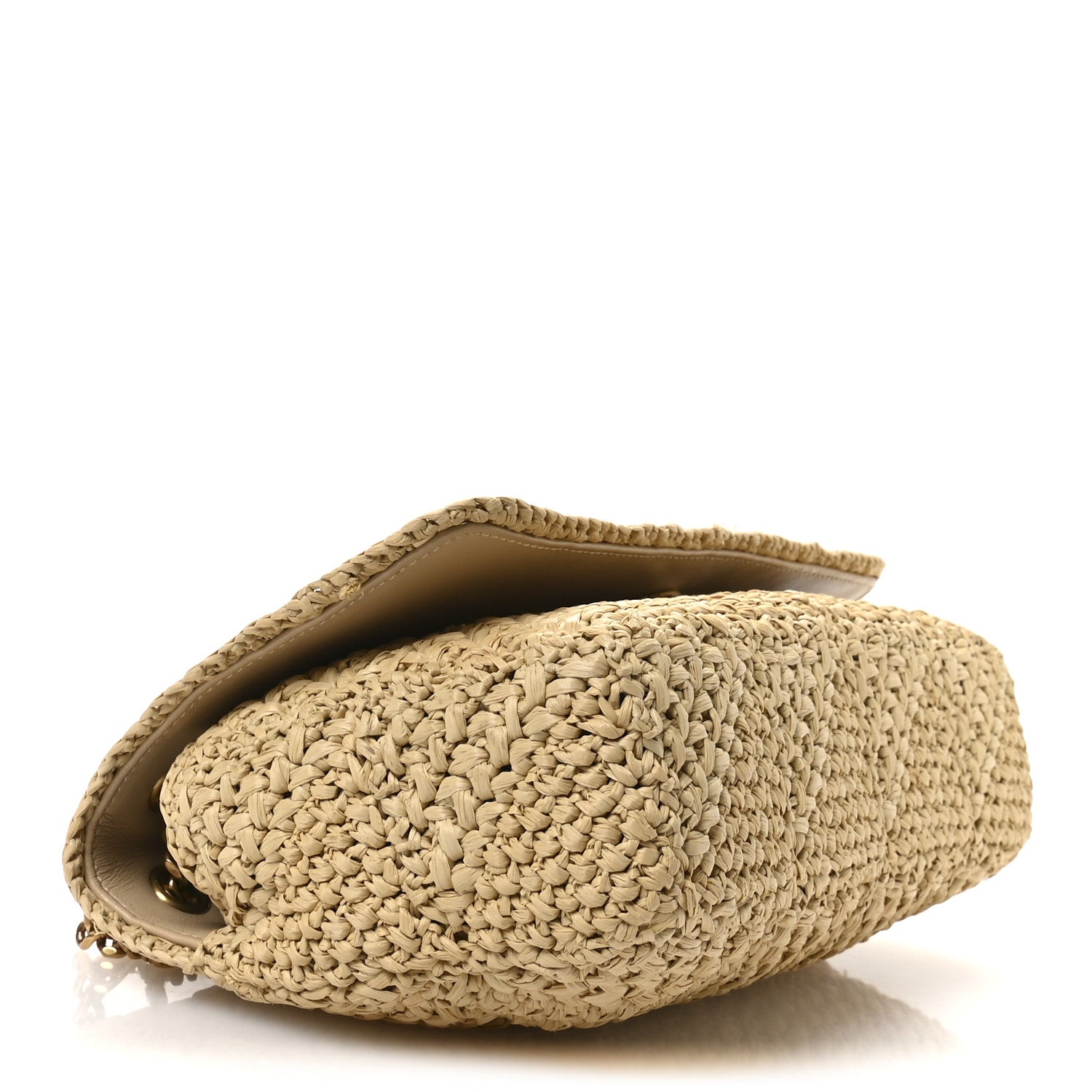 Saint Laurent Raffia Monogram Medium Jamie Natural Avorio 4 of 10