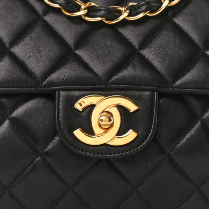 Chanel Lambskin Quilted Jumbo Single Flap Black 9 of 12