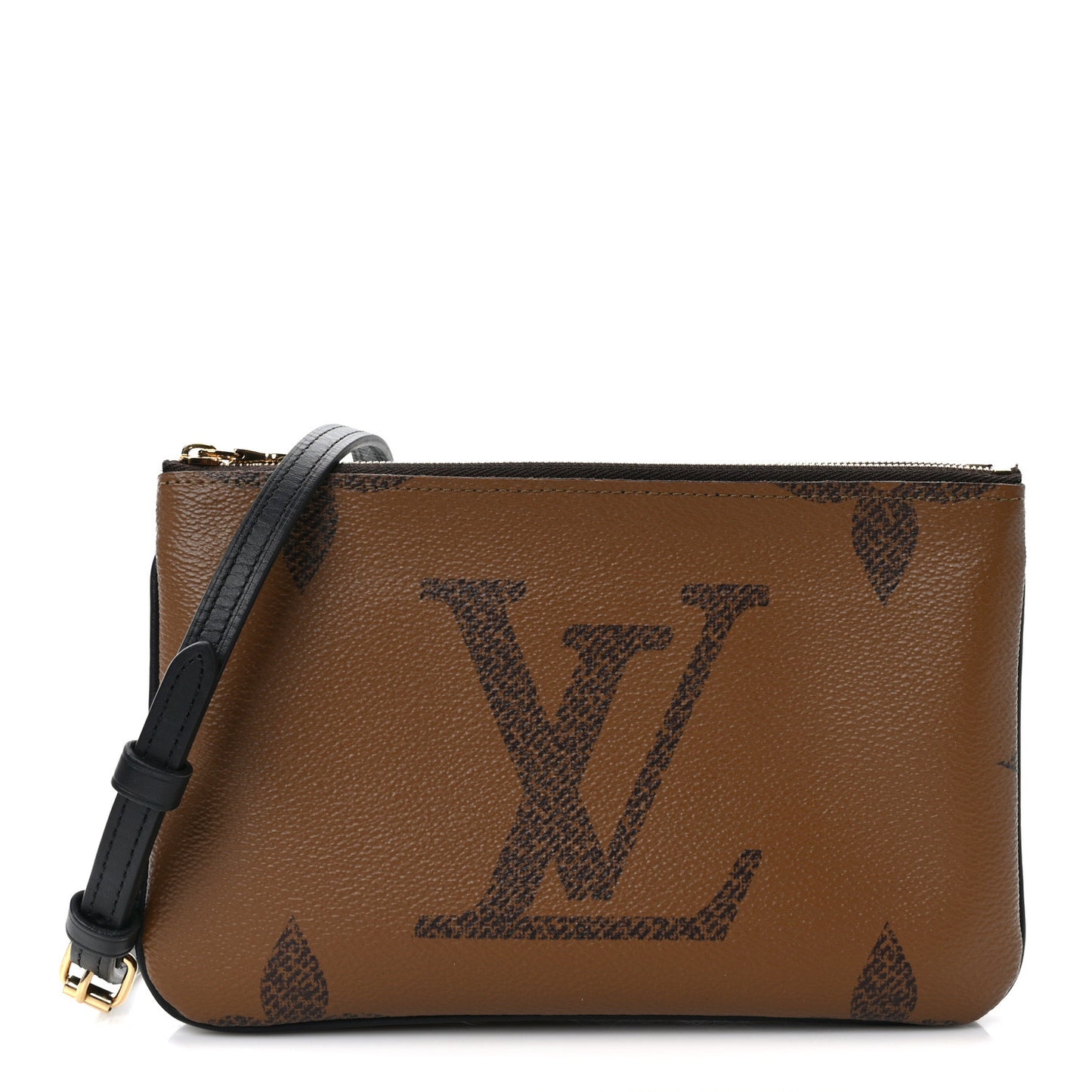 Reverse Monogram Giant Double Zip Pochette