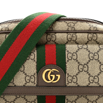 Gucci GG Supreme Monogram Web Mini Ophidia Bag Beige Ebony 8 of 12
