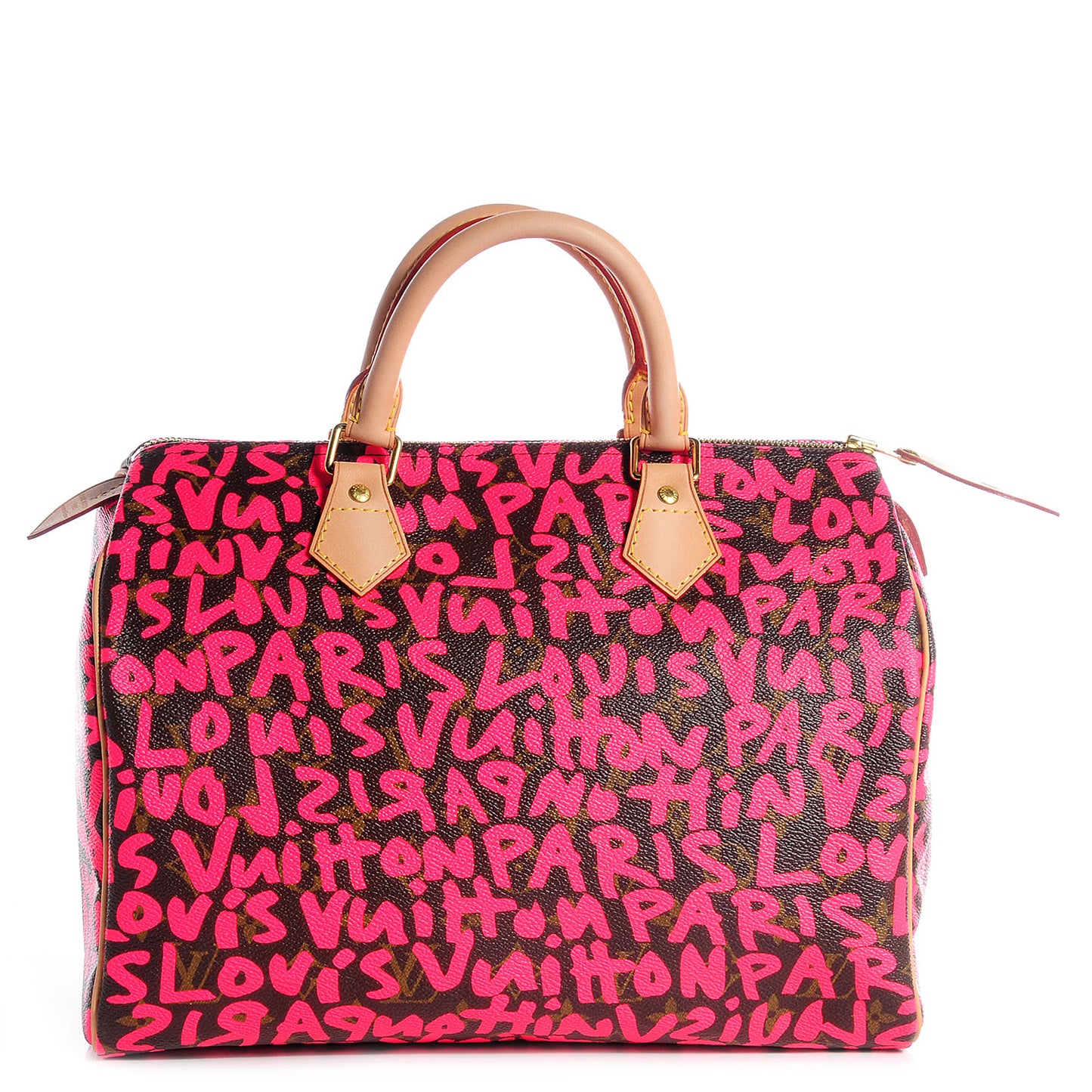Monogram Graffiti Speedy 30 Fuchsia