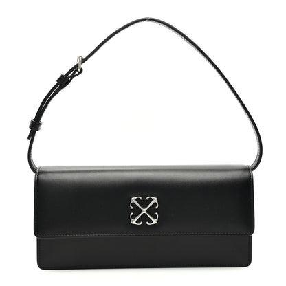 Off-White Calfskin Jitney 1.0 Shoulder Bag Black 1 of 9