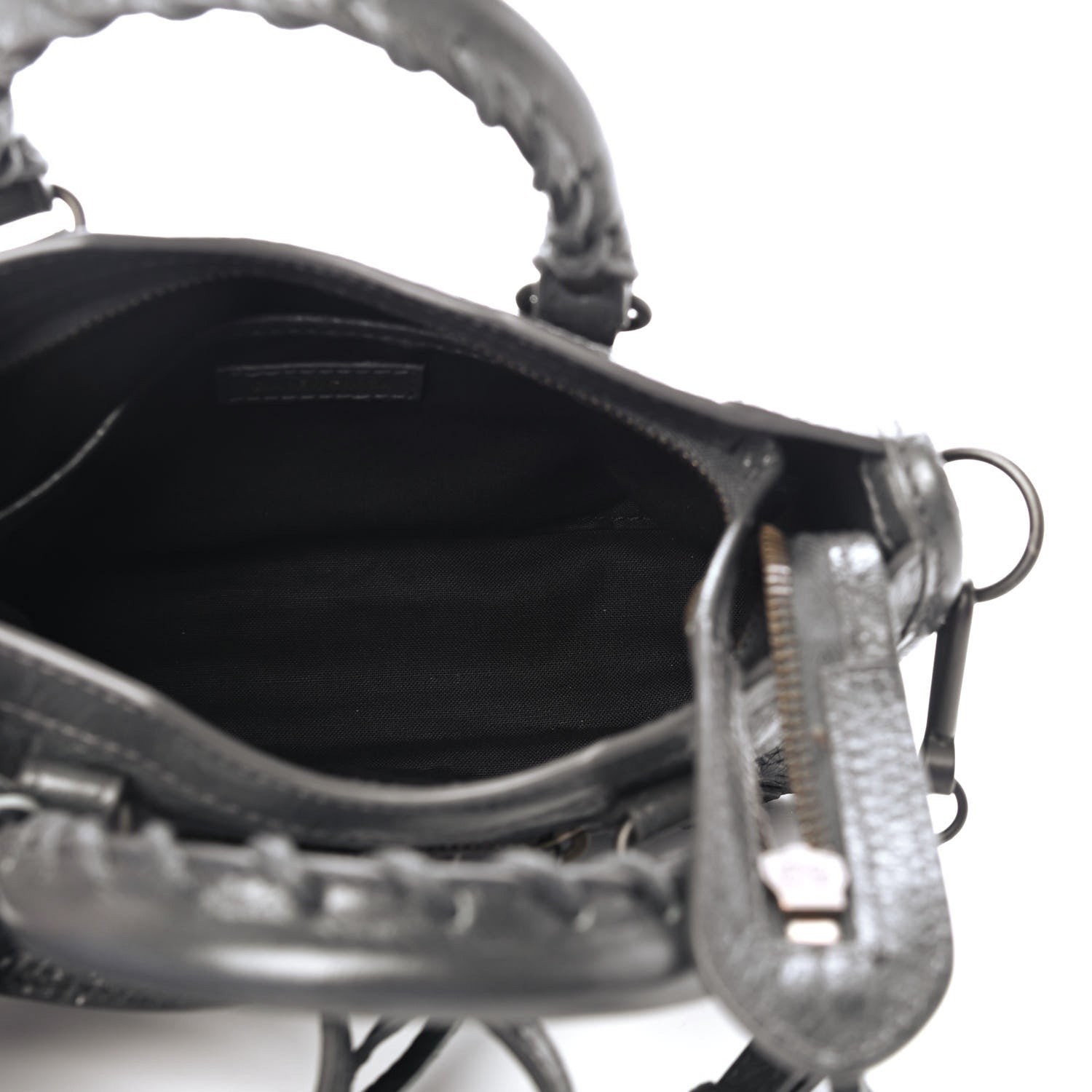 Balenciaga Agneau Arena Classic Hardware Nano City Dark Grey 4 of 4