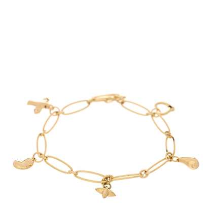 Tiffany 18K Yellow Gold Elsa Peretti Five Charm Bracelet 1 of 4