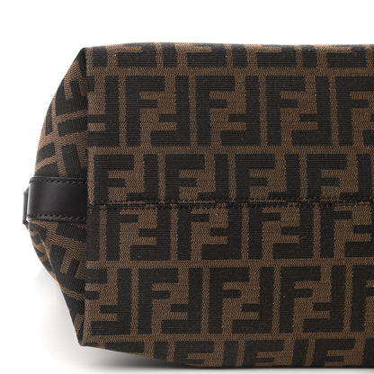 Fendi Zucca Vitello Large Hobo Tobacco Ocra Moro Black 8 of 9
