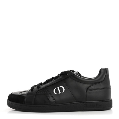 Christian Dior Calfskin Suede Logo Sneakers 38 Black 1 of 9