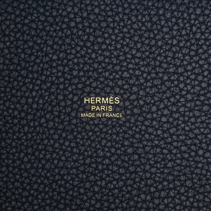 Hermes Taurillon Clemence Picotin Lock 18 PM Bleu Nuit 6 of 11