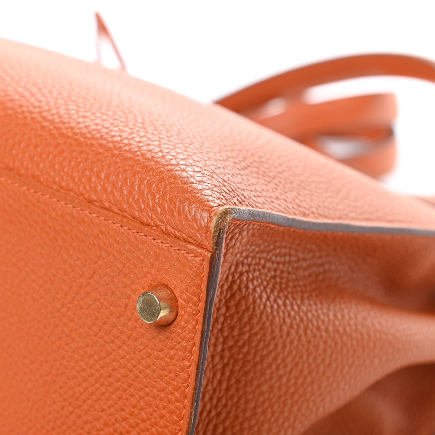 Hermes Togo Kelly Sellier 35 Orange 10 of 19