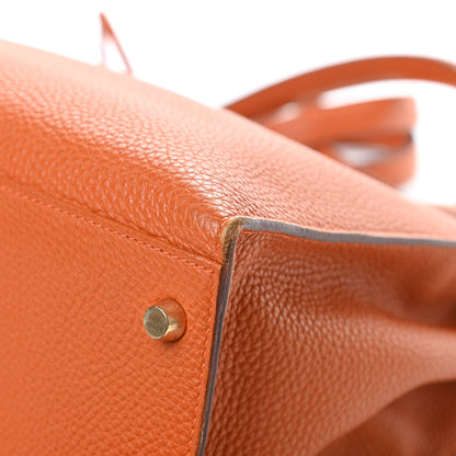 Hermes Togo Kelly Sellier 35 Orange 10 of 19