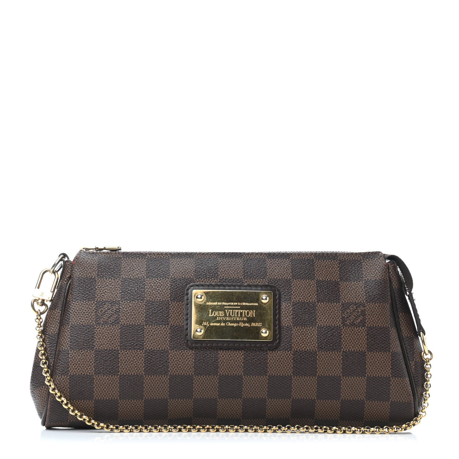 Louis Vuitton Damier Ebene Eva Clutch 1 of 5