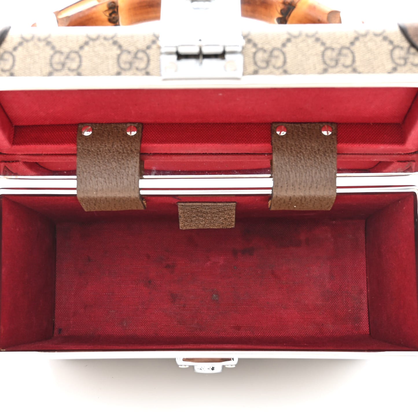 GG Supreme Monogram Globe-Trotter Beauty Case Brown
