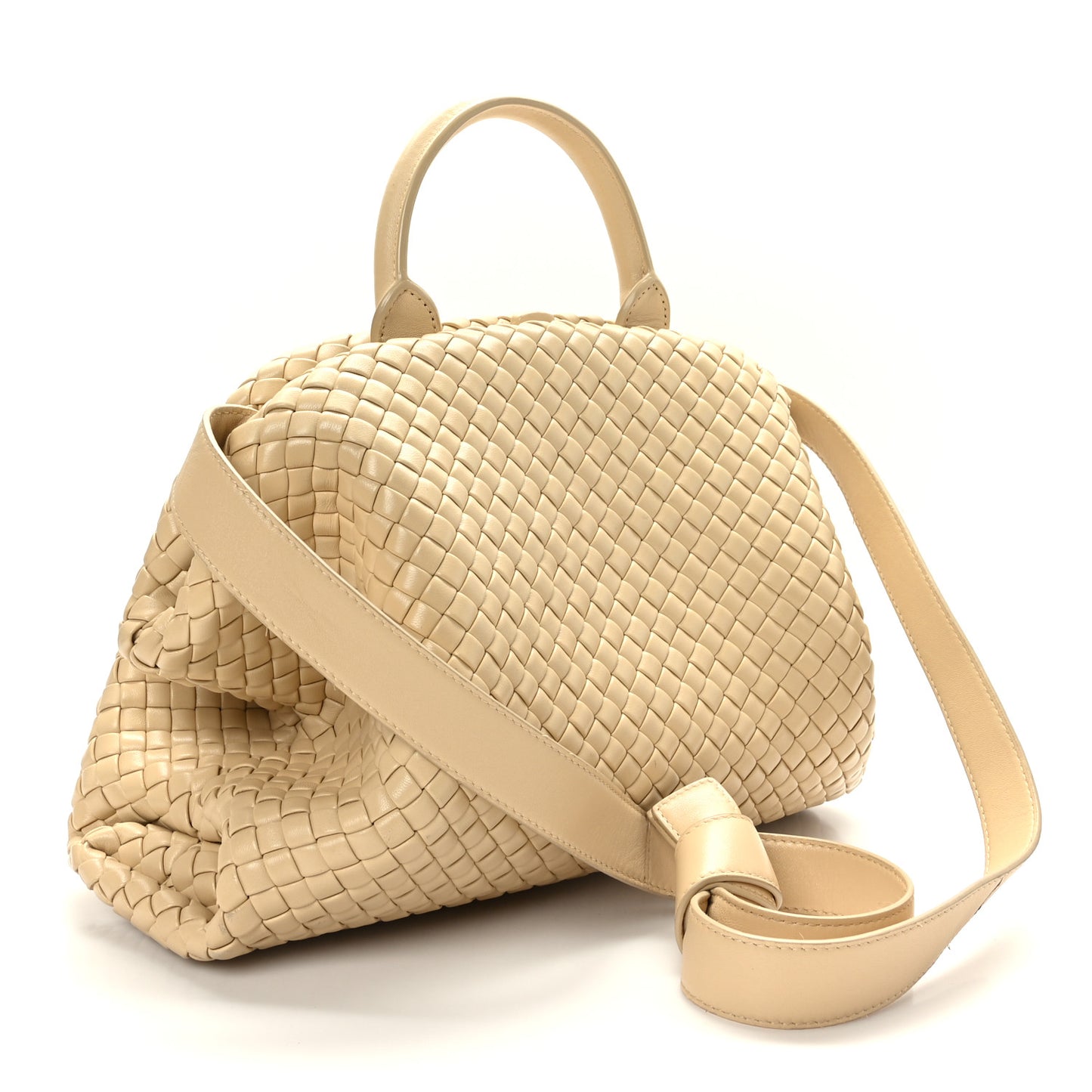 Nappa Intrecciato Padded The Handle Tote Porridge