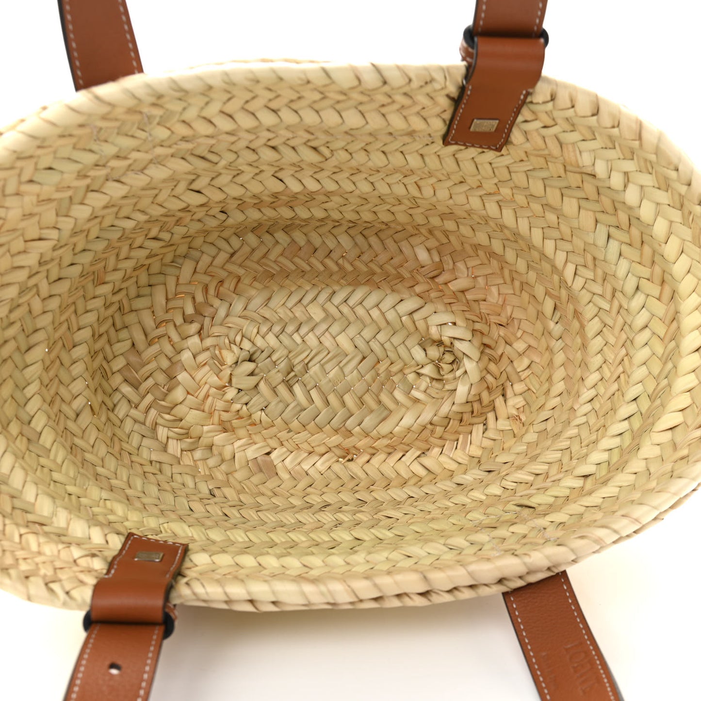 Raffia Small Basket Tote Bag Natural Tan