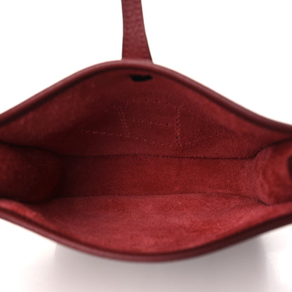Hermes Taurillon Clemence Evelyne TPM Rouge H 5 of 11