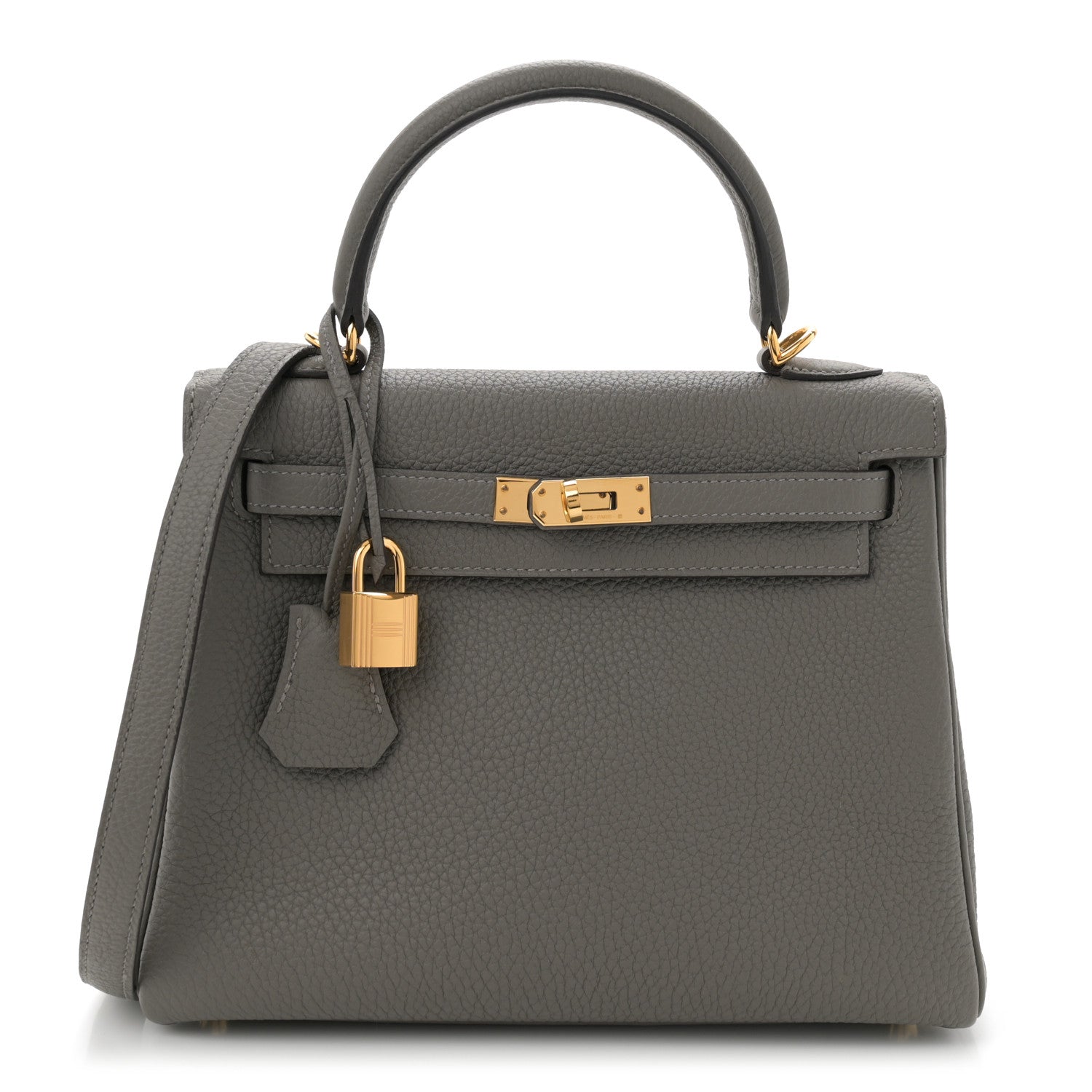 Hermes Togo Kelly Retourne 25 Gris Meyer 1 of 12