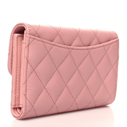 Chanel Caviar Quilted Medium Flap Wallet Pink 3 of 11