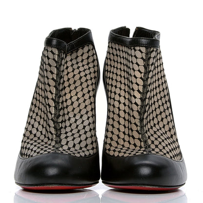 Christian Louboutin Nappa Fishnet 100 Booties 37.5 Black 2 of 6