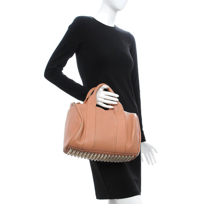 Alexander Wang Soft Pebbled Lambskin Rocco Tan Pale Gold Hardware 3 of 15