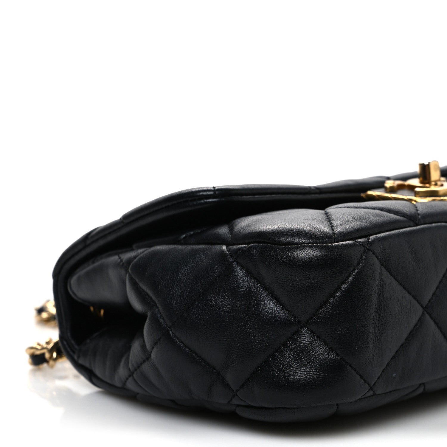 Chanel Lambskin Quilted Mini Flap Black 9 of 12