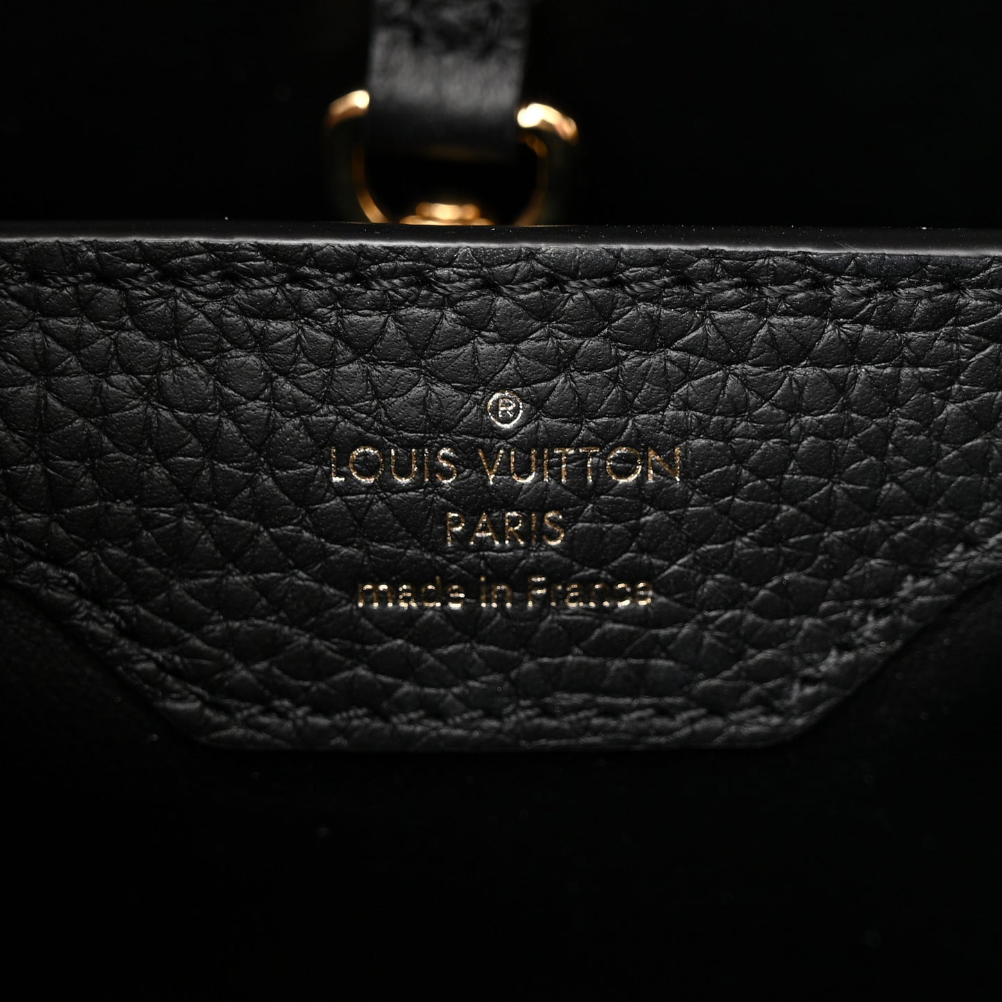 Taurillon Capucines PM Black Arizona
