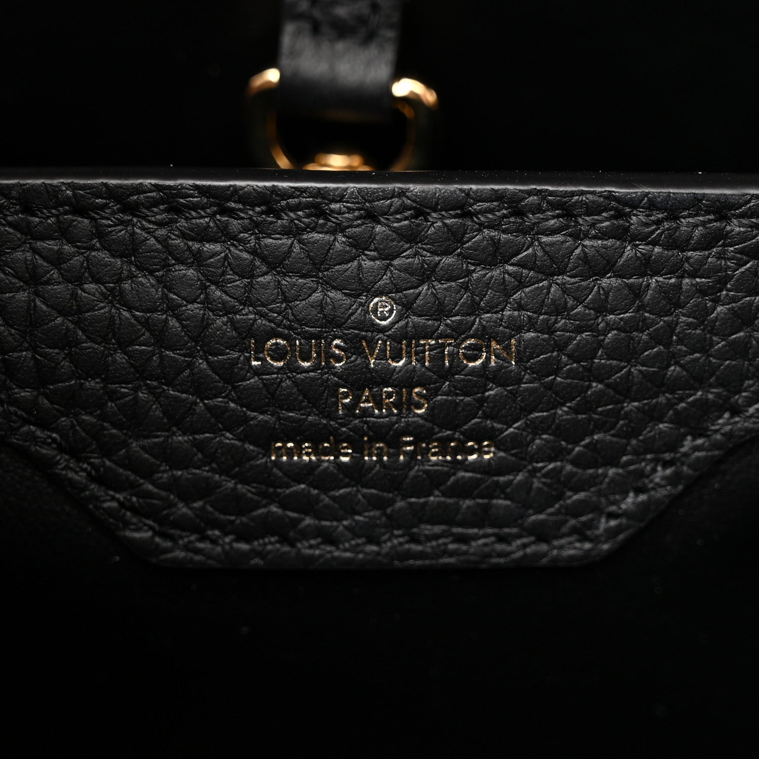 Louis Vuitton Taurillon Capucines PM Black Arizona 6 of 11