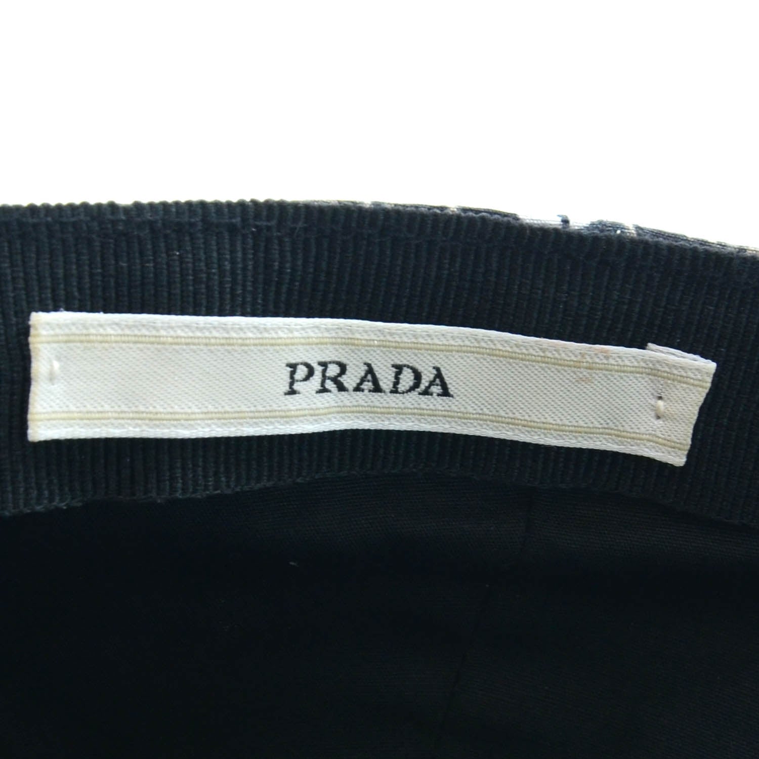Prada Cotton Leather Gun Cap Large 6 of 8