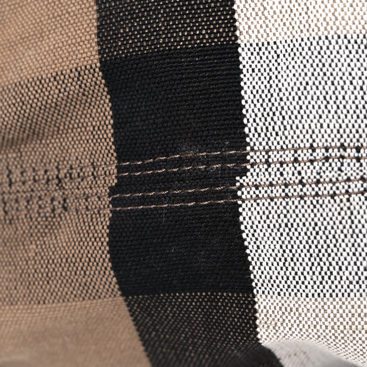 Canvas Mega Check Medium Ashby Hobo Black