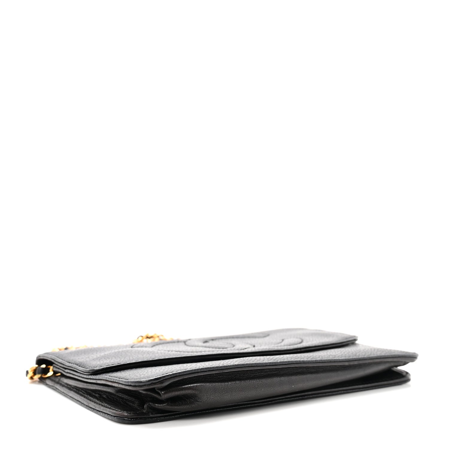 Chanel Caviar Timeless CC Wallet On Chain WOC Black 4 of 11
