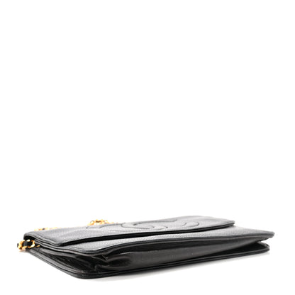 Chanel Caviar Timeless CC Wallet On Chain WOC Black 4 of 11