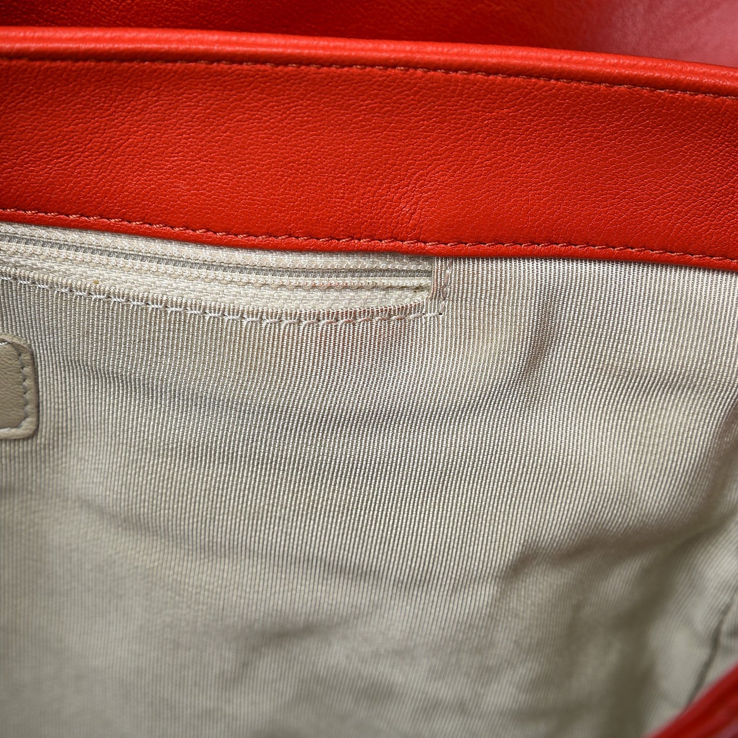Washed Lambskin Quilted Maxi Chain Around Flap Red