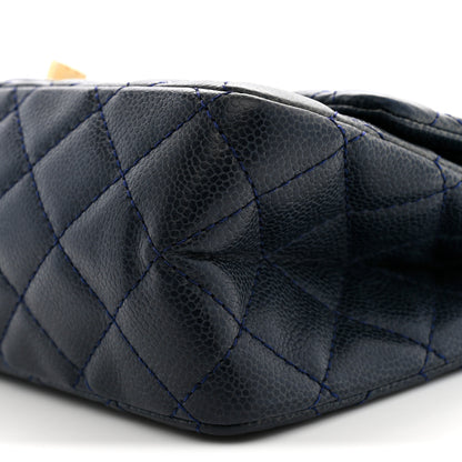 Chanel Caviar Quilted 2.55 Reissue 226 Flap Navy Blue 10 of 13